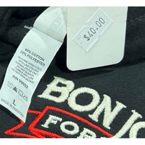 Bon Jovi Daggered Heart Hooded Sweatshirt ~ Women’s Size: L ~ NWT - Picture 3 of 4